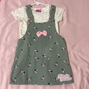 Light Green Minnie Mouse denim dress